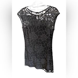 Le Château Vintage Sheer Floral Mini – Size S | Circa 2010